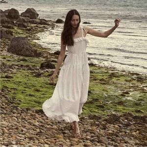 Doen White Vita Maxi Dress